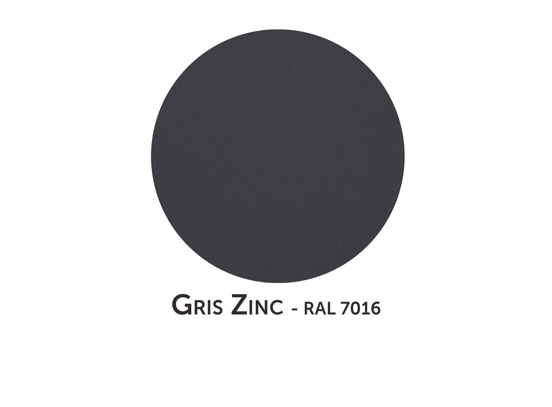 Coloris Gris Zinc 7016 texturé